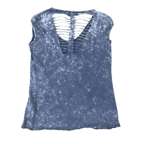 Rock & Republic Cut-Out Tie Dye Tank Top XS NWOT - Picture 2 of 4